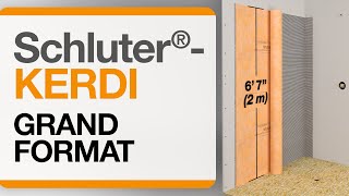 Comment installer la membrane de grand format Schluter®-KERDI de 2 mètres.