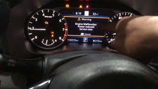ENGINE MALFUNCTION POWER REDUCED SERVICE NOW || NISSAN ALTIMA