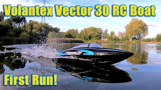 This Tiny Boat is So Much Fun! Volantex Vector 30 RC First Run