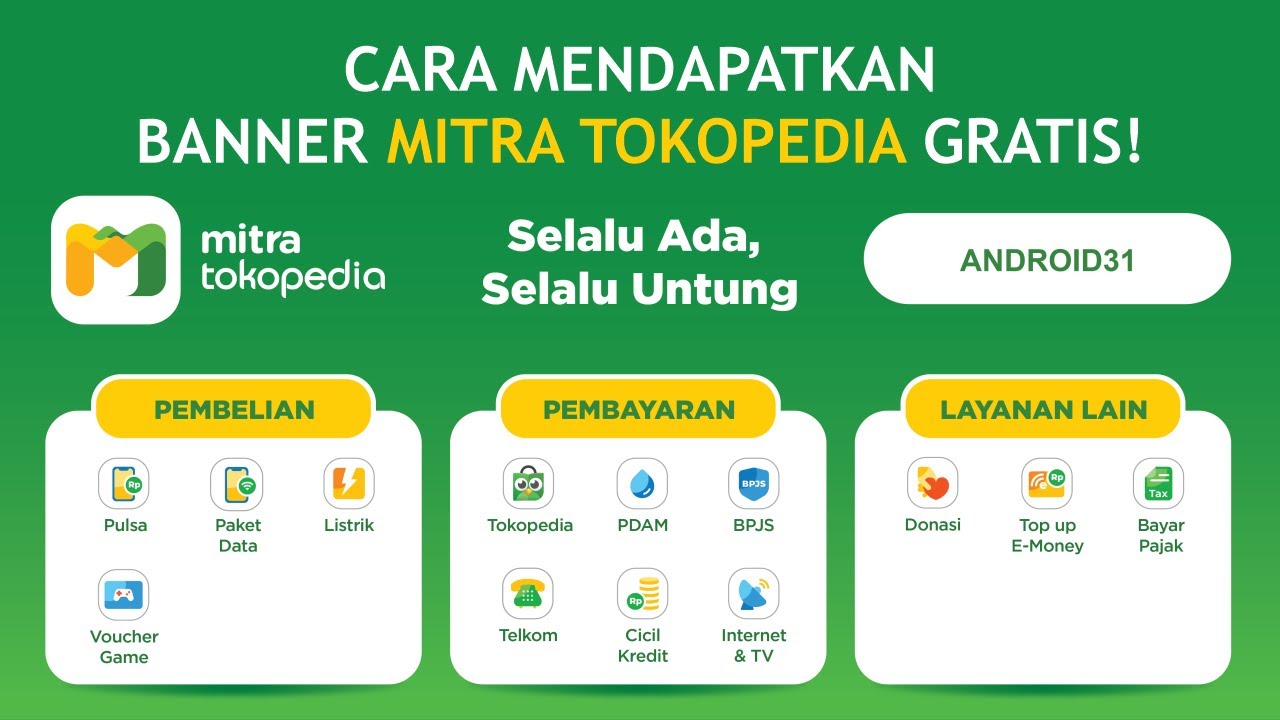 Banner Mitra Tokopedia Cdr - Contoh Spanduk Makanan Dan Minuman