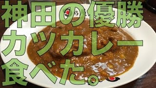 神田の優勝カツカレー食べた。〖日乃屋カレー＠川崎〗