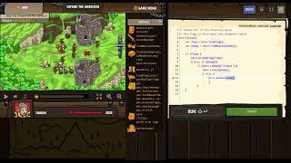 CodeCombat - Defend the Garrison - JavaScript