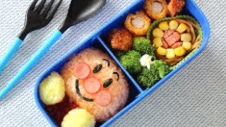 Anpanman Bento lunch box Recipeキャラ弁アンパンマンの作り方（レシピ）