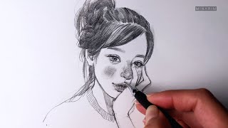 Daily drawing/데일리 드로잉/얼굴그리기/인물화/pencil drawing/portrait