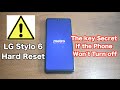 LG Stylo 6 How to hard Reset, Removing PIN, Password, Fingerprint pattern