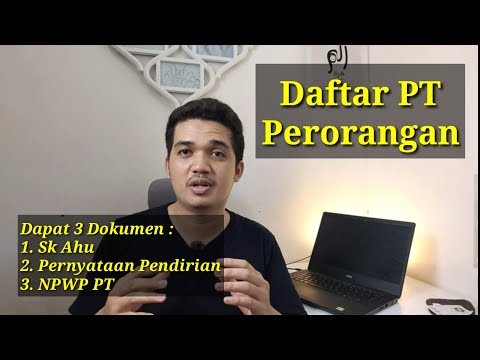 Cara Daftar PT Perorangan Online - Hanya 5 Menit - YouTube