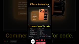 π― Apple iPhone Card Animation | HTML, CSS, JavaScript Tutorial π