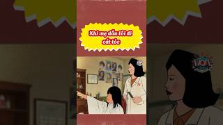 Khi mẹ dẫn tôi đi cắt tóc #shorts #cartoon #phimhoathinh