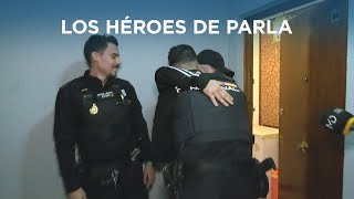 Dos policías nacionales salvan la vida a dos hombres en un incendio en Parla