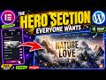 Create an Animated Hero Section in Elementor (Free)