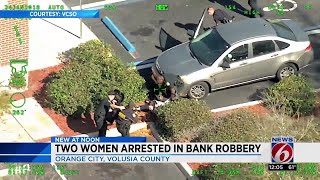 2 women arrested in bank robbery