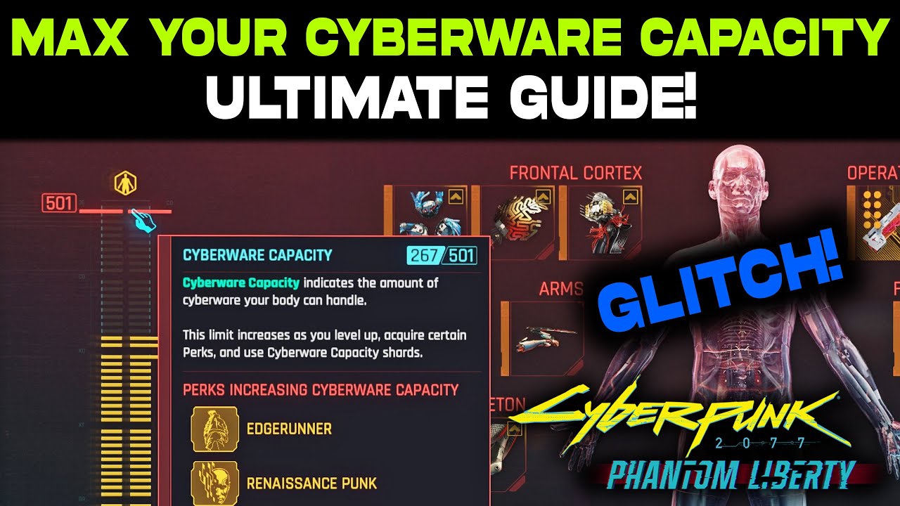 Unlimited Cyberware Capacity Cyberpunk 2077 ULTIMATE Guide! Max ...