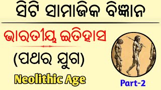 Stone age part 2 || Neolithic age chalcolithic age || Ancient India  || History class in Odia