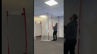 ZIPWALL® Dust Barrier Systems - 20-ft Poles and MagStrips™ Seal Drop Ceilings