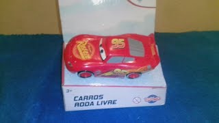 lightning mcqueen carros roda livre (disney cars collection BR)