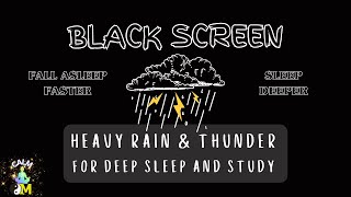 BLACK SCREEN | Epic Thunderstorm for Deep Sleep, Study, and Relaxation