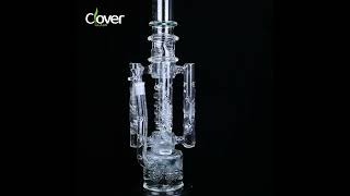 WPA-298 Recycler Glass – 18.9-Inch Multi-Chamber with Dual Filtration and 14mm Female Joint