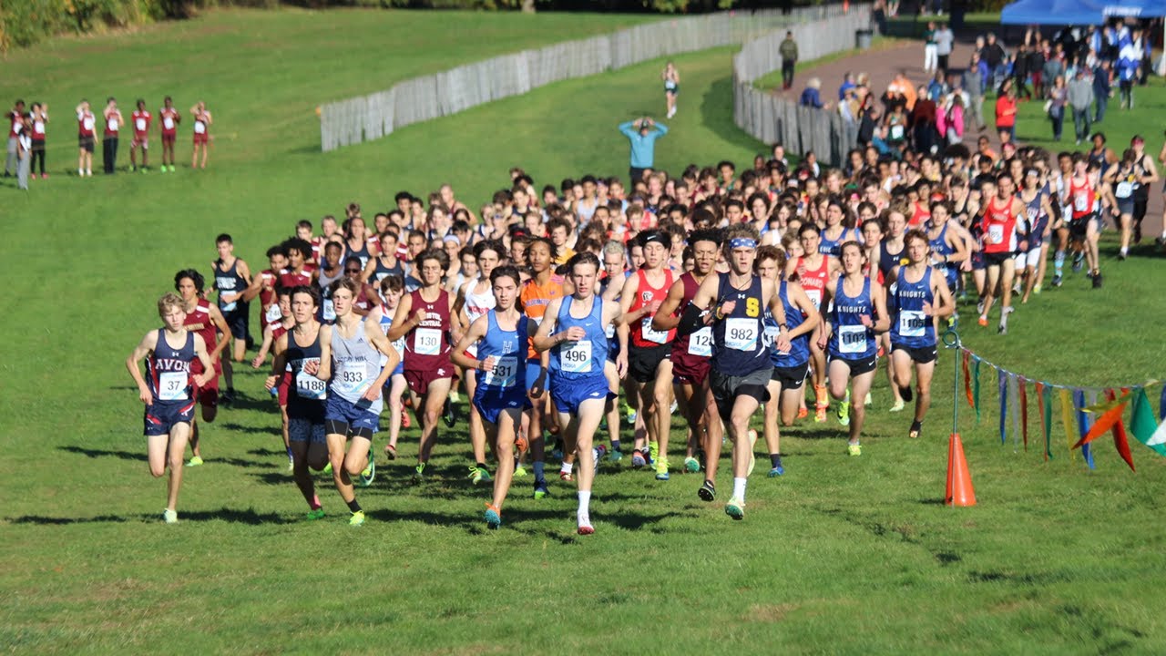 2022 CCC XC Championships Boys Varsity Race Start - YouTube