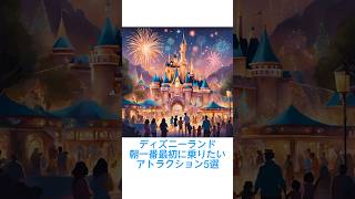 東京ディズニーランドで朝一番最初に乗りたいアトラクション5選 #ディズニー #ディズニーランド　#アトラクション #shots