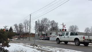 VIA Rail pulling in to Strathroy ON