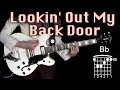 Lookin' Out My Back Door | Rhythm Guitar Cover | Tom Fogerty's Guild