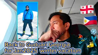 Winter 2025 adventure in Gudauri, Georgia -(Part 1 - flight / preparation)