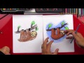 How To Draw A Cartoon Sloth