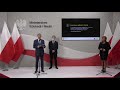 konferencja wiceministra mein prof. włodzimierza bernackiego i prof. jana Żaryna dyrektora idmn