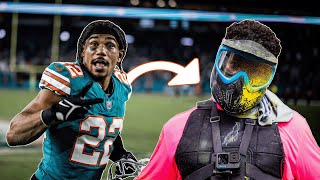 Paintball with the Miami Dolphins was Hilarious l Miami Dolphins