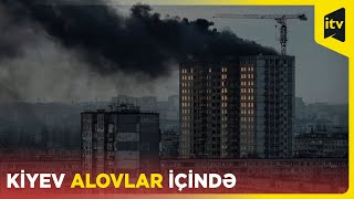 Kiyevə raket hücumu olub, dağıntılar və xəsarət alanlar var