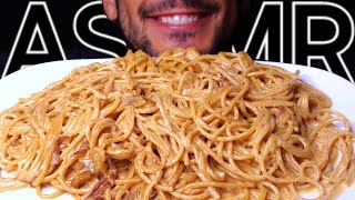 ASMR SPAGHETTI CHILI SOY PASTA (EATING SOUNDS) NO TALKING MUKBANG