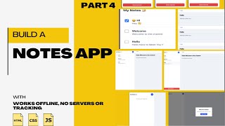 Build a Notes App with File System Access API | HTML , CSS and JavaScript Project