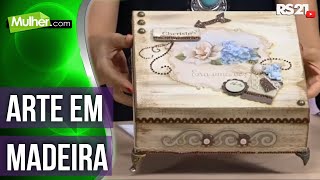 Aprenda a fazer arte em madeira | Mulher.com | 12/11/2016 | Parte 1| @RedeSeculo21