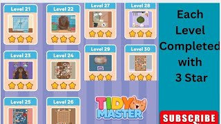 Tidy Master Level 21 to 30 Solution Walkthrough answer #tidymaster #games #asmrsounds #satisfying