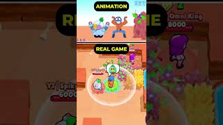 Primo Destroyed Sprout And Emz! Animation VS Real Game!? 😳🥶 #brawlstars #shorts