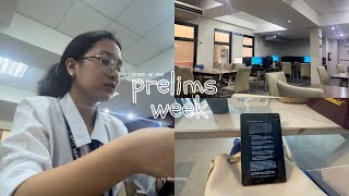 COLLEGE DIARIES ೀ📓 realistic prelims week, pulling an all-nighter \u0026 cram with me 🤧 | everydréy