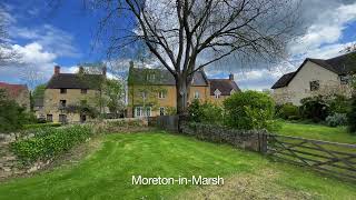 The charming cottage houses in Moreton-in- Marsh. April 26,2022. 4k