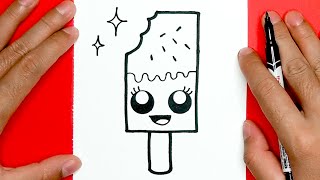 HOW TO DRAW CUTE ICE CREAM, THINGS TO DRAW