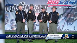 Hamilton County Sheriff speaks after hearing for man accused of hitting, killing deputy