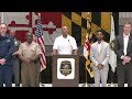 april 23 2024 governor wes moore press conference on the collapse of the francis scott key bridge