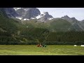 round baling in norway with an orkel gp 1200 from the 1980s