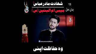 13 Jamadi Us Sani | Shahadat Bibi Ummul Baneen | Farhan Ali Waris | Whatsapp Status | Noha Status