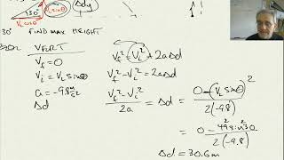 Physics 11 - Lesson 30: Projectiles at an angle examples