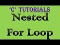 C Programming Tutorial   27 Nested For Loop