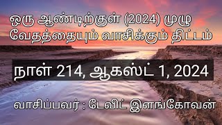 நாள் 214, ஆகஸ்ட் 1, 2024 (எரேமியா அதிகாரங்கள் 16 முதல் 20 வரை)