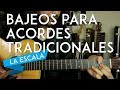 Bajeos de Acordes Tradicionales / Clásicos / Abiertos - Tutorial Guitarra - LA ESCALA