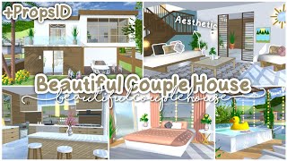 Beautiful Couple House Aesthetic ✨🪴 + PropsID : Sakura School Simulator