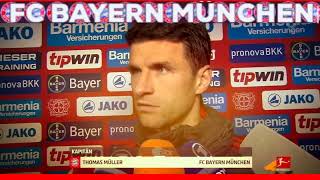 THOMAS MÜLLER INTERVIEW BAYERN MÜNCHEN NACH BAYER LEVERKUSEN SPIEL