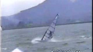 Rich Miller's Hydrofoil Windsurfer on SF Bay 1994