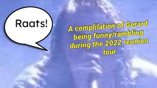 A funny compilation of Gerard way during the MCR reunion tour 2022